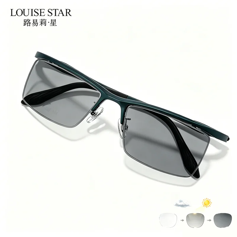 New tungsten carbon plastic steel sports glasses flat lenses photochromic reading glasses men's glasses sports style