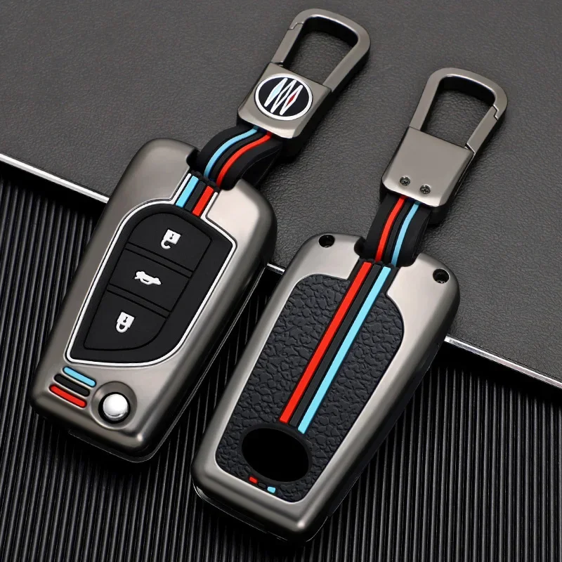 Zinc Alloy Car Key Cover Case For Toyota Auris Corolla Avensis Verso Yaris Aygo Scion TC IM 2015-16 Camry RAV4 car accessories