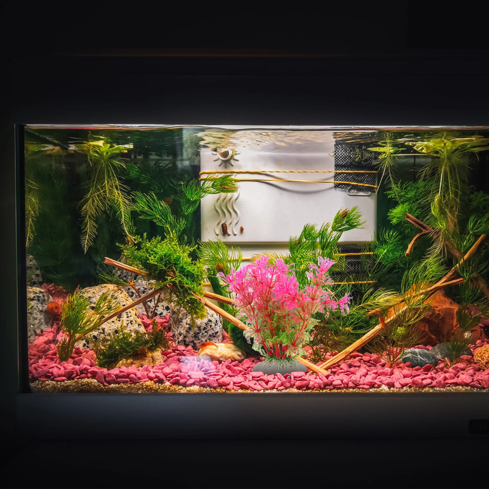 

6pcs Simulated Aquatic Realistic Fake For Tank Decorations Artificial Water Grass Safe Pe Material Easy Clean Long Lasting Fish