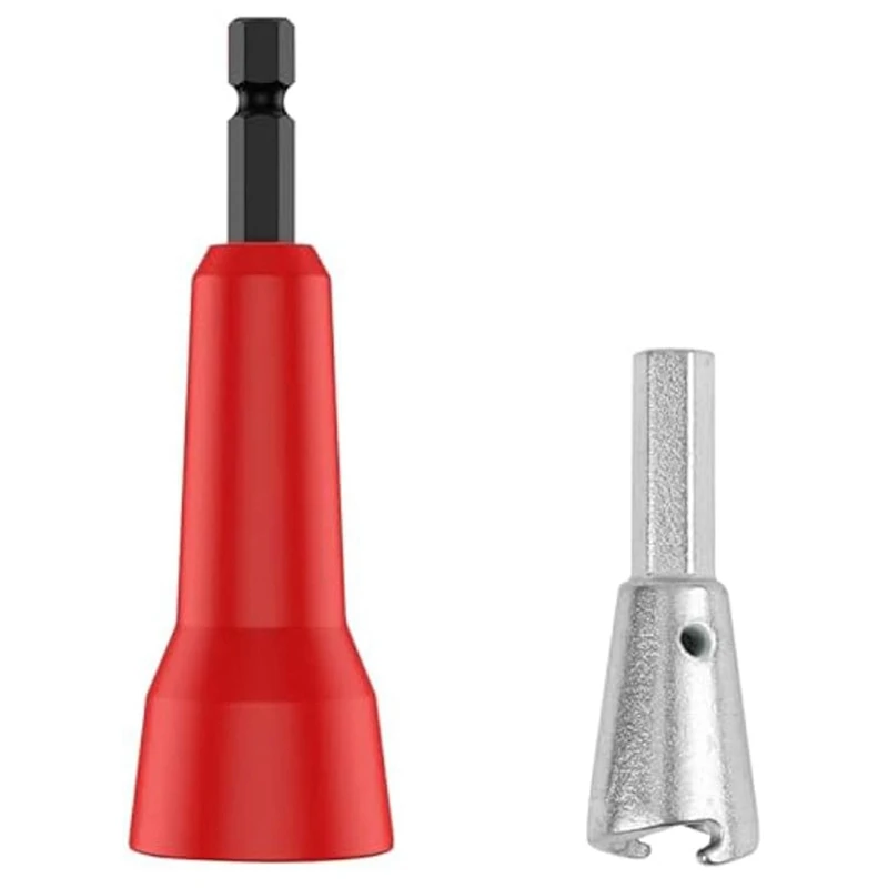 ABUL-2Pcs Wire Twister Tool For Drill,Wire Twister,Wire Twisting Tool,Spin Twisting Wire Connector Socket With 1/4Inch Chuck