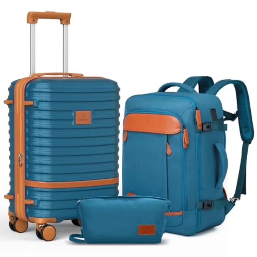 

Joyway Expandable Carry on Luggage Sets Airline Approved Lightweight Hard Shell 20 Inch Carry-on Suitcase with Spinner Wheels B