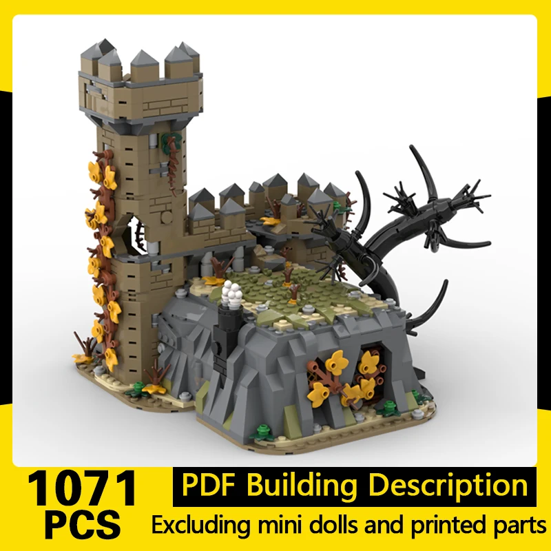 

Medieval Castle Model MOC Building Bricks Forest Deadwood Ruins Modular Technology Gifts Holiday Assemble Children Toys Suit