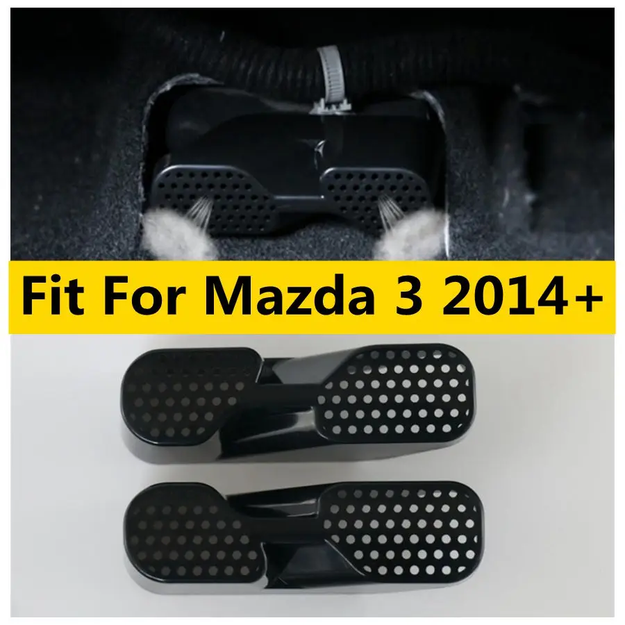 Conducto de aire acondicionado inferior del asiento, Protector antibloqueo de ventilación de CA, cubierta de marco de decoración apta para Mazda 3 2014 - 2018, accesorios para coche