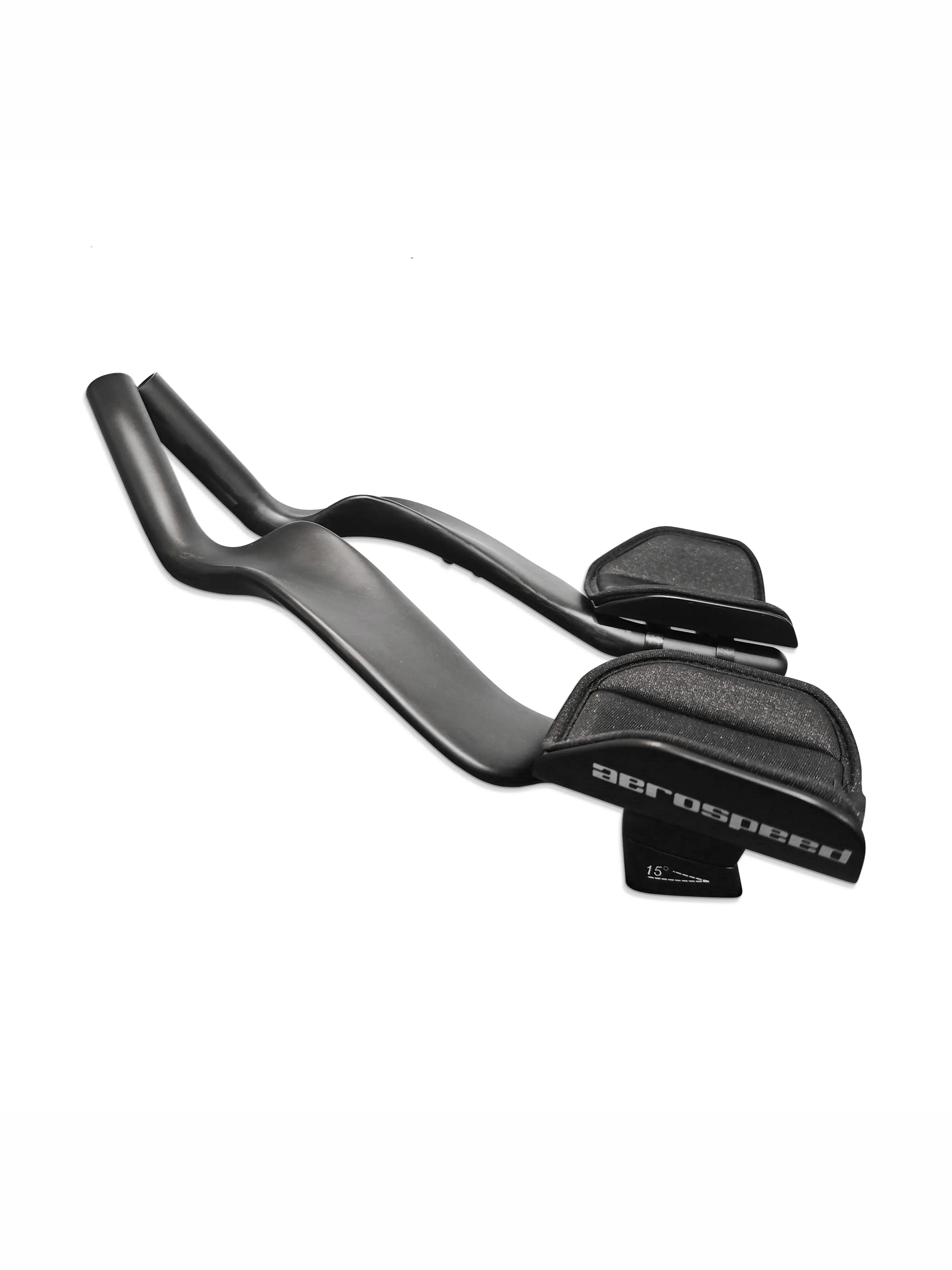 VOELEO Straßenauflage Fahrrad 137-Lenker Vollcarbon-Rest Fahrrad Erweiterter TT Triathlon Zeitfahrengriff Aero Bars