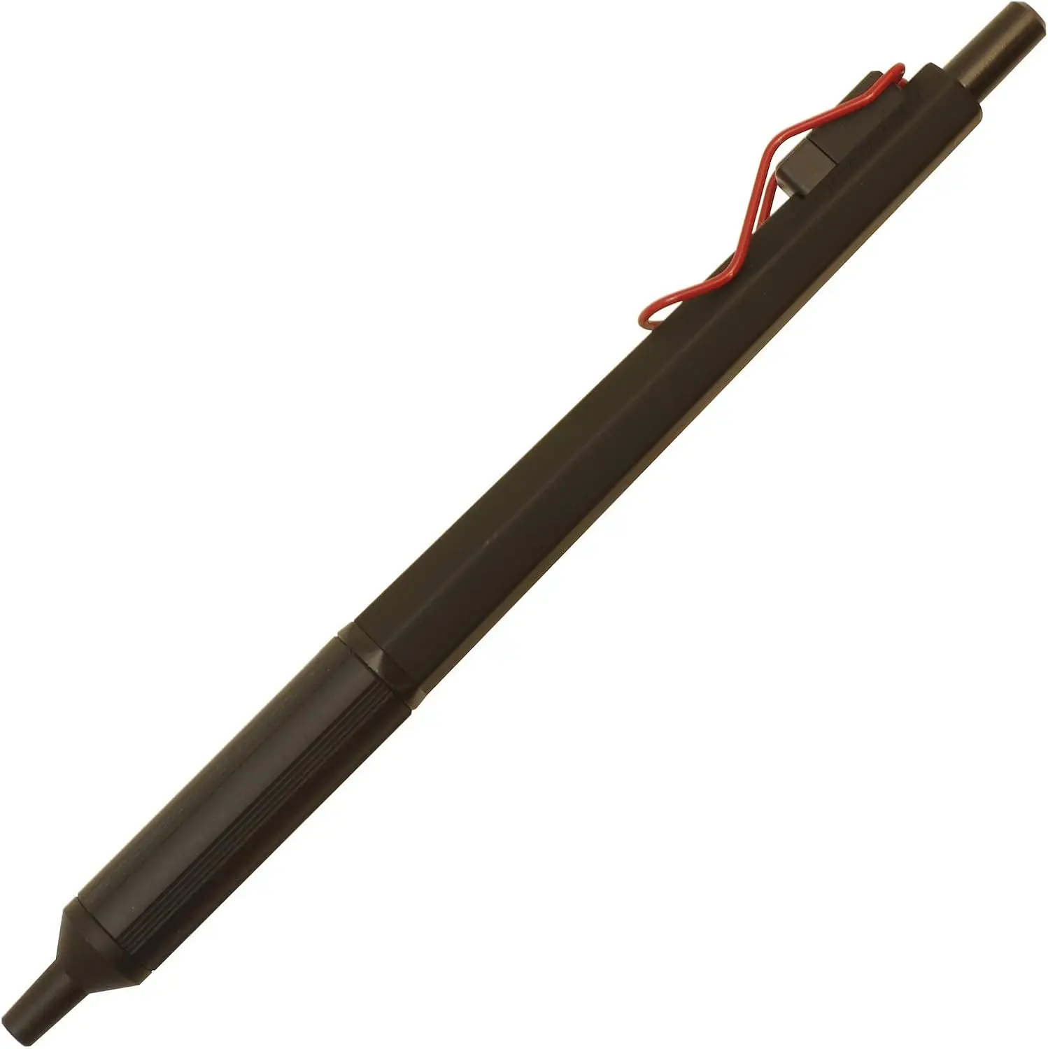 

0.38mm Fine Oil-based Ballpoint Pen, Smooth Writing, Black Red Body for Office and School Use