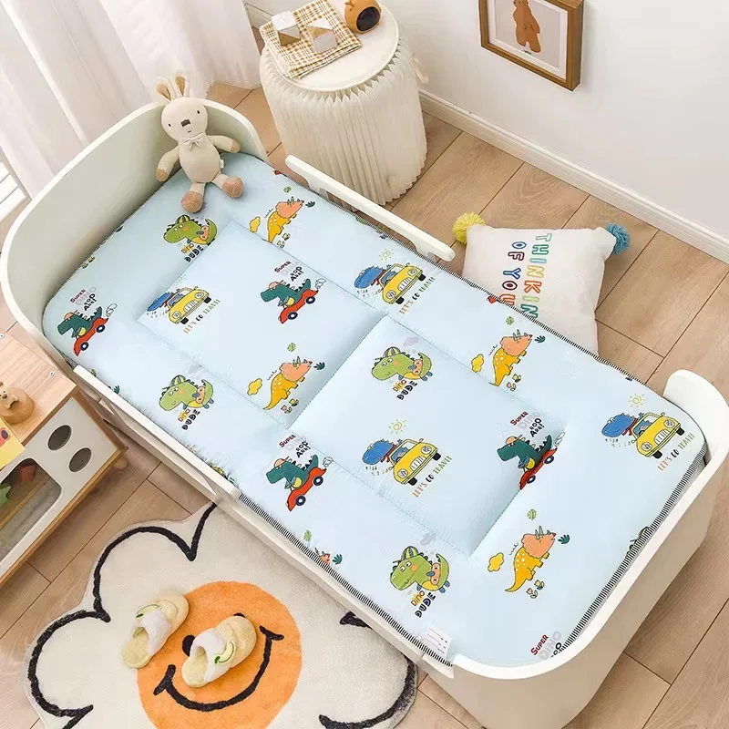 IMBABY Thick Cotton Baby Crib Mattress Cute Cartoon Design 120x60cm  And 135x60cm Bed Pad For Newborns Toddlers Cradle