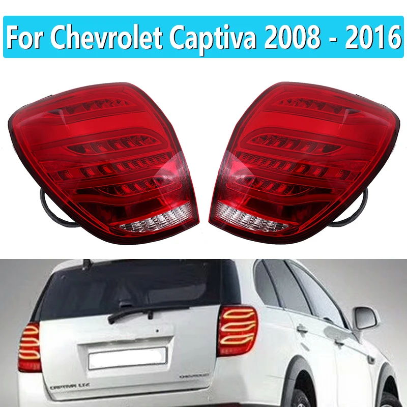 1 Pair Rear Tail Light For Chevrolet Captiva 2008-2016 LED Car Styling  Rear Fog Lamp Brake Light Reverse Light Turn