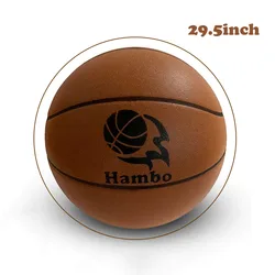 Dia 24cm Silent Basketball Indoor Dribble Practice 29.5in Mute Bouncing Basketball Bounce Quiet Soft Airless Foam Ball Xmas Gift