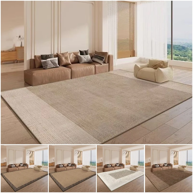 Minimalist Modern Living Room Rug Premium Sofa Coffee Table Carpet Full Coverage Bedside Floor Mat for Home Decor Very Beautiful