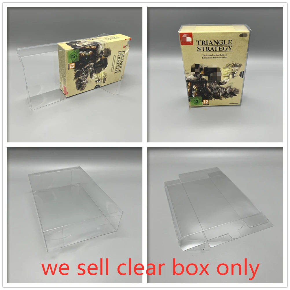 PET Box Protector For TRIANGLE STRATEGY Collect Boxes For Switch NS  Game Case Shell Clear Display Cases For EUR edition