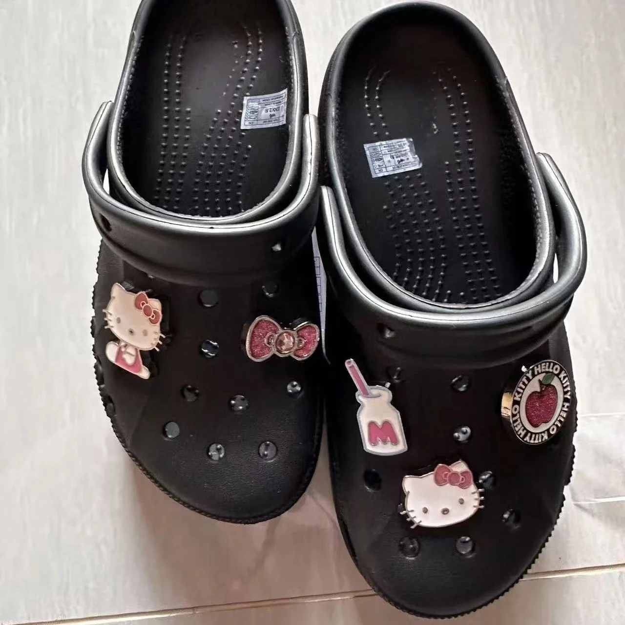 [5pcs Kitty Charms] Cute Kitty Cat Alloy Shoes Charms Cartoon Removable Accessories Shoe Flower Shoe Buckle Accessories Set image 4