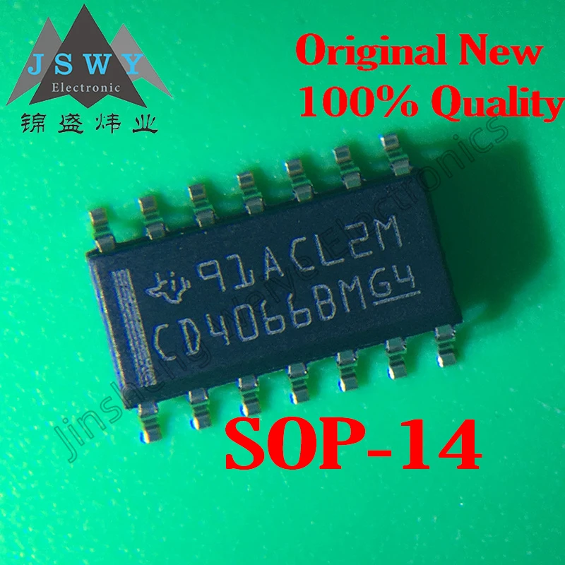 

CD4066 CD4066BM New Imported Spot SMT SOP-14 Analog Switch Counter Chip Electronics IC 5~30PCS Free Shipping