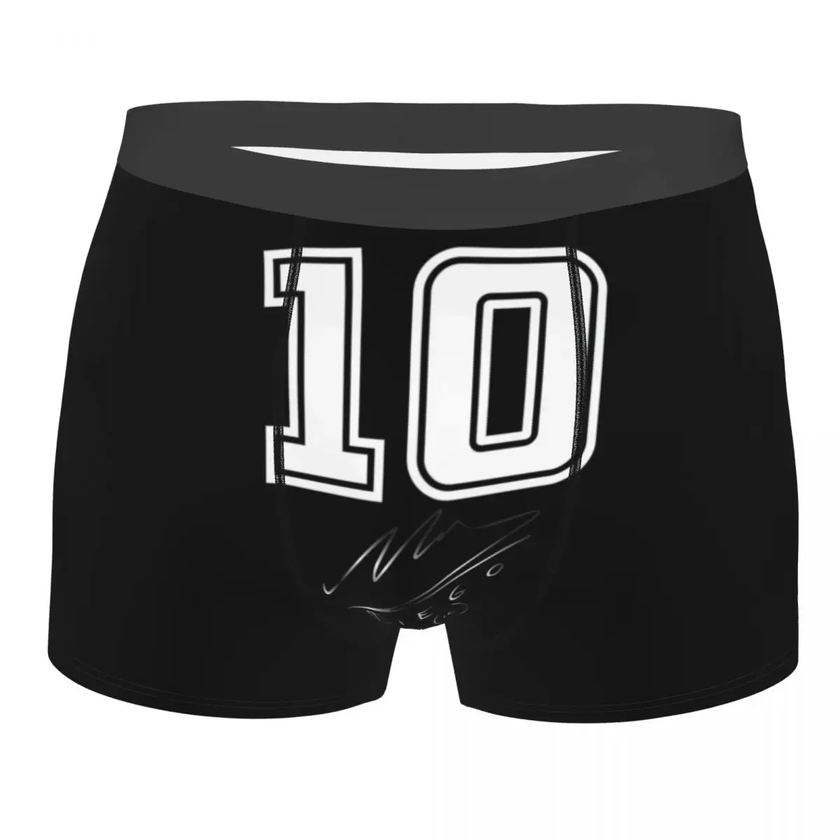 Custom Male Funny Diego Maradonas Legend Underwear Argentina Football Soccer  10 Boxer Stretch Shorts Panties Underpants