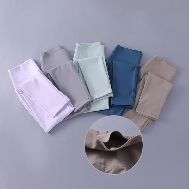 Nackte, eng anliegende Fitnesshose, Damen-Stretch-Sporthose, Leggings, Laufen, Übergröße, Frühlings- und Sommer-Yogahose