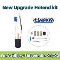 For Artillery Sidewinder X1 X2 Genius pro 3D Printer Upgraded Hotend All Metal Nozzle Heating Block Thermistor Kit For SW-X1 X2