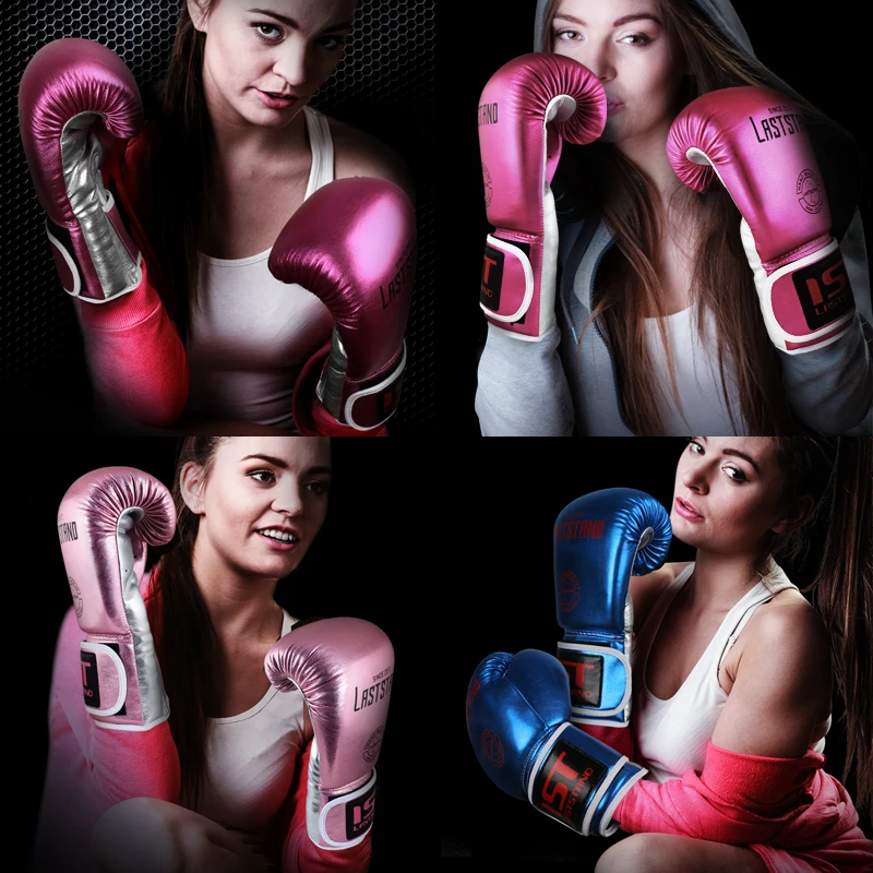 LASTSTAND 8-12 OZ Wholesale Muay Thai Microfiber Leather Boxing Gloves Adult Women Men MMA Gym Training Boxing Gloves Equipments