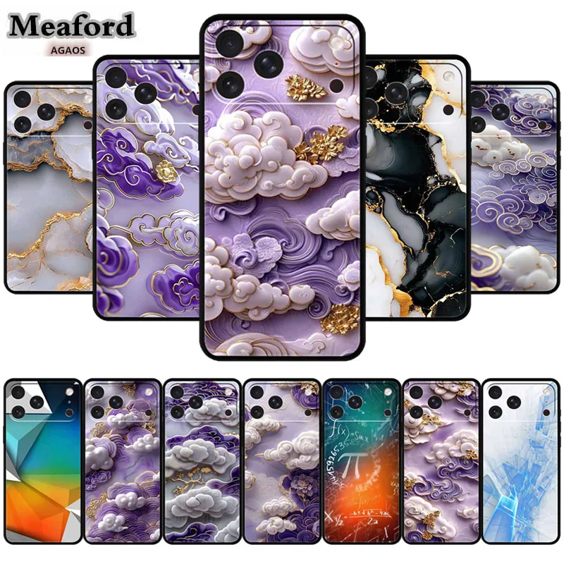 Capa Roxa para iPhone 17 Air 16 14 Plus 15 Pro Max 13 Mini, Capa Protetora Traseira Pintada para iPhone 16e