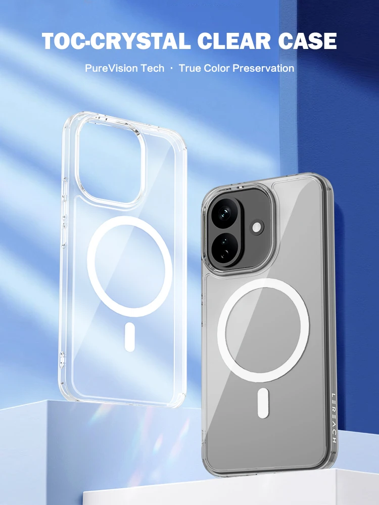 Für Redmi Note 17 Pro 5G Hülle Magnetische Hartabdeckung TPU+PC Klare Sturzsichere Handyhülle Für Redmi Note 17 Pro – Detail 1