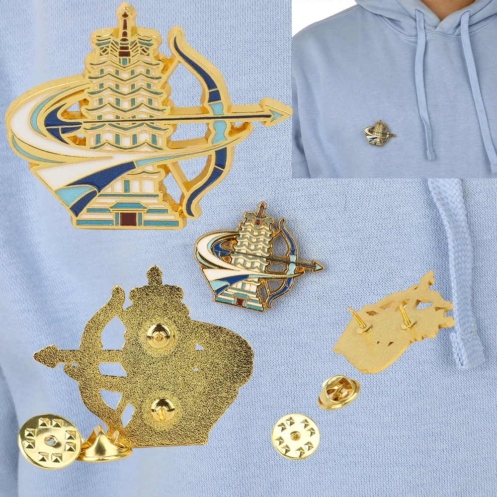 

1/2pcs Archery brooches Alloy Archery Badges Brooch Novelty Gift Sports Enthusiasts Souvenirs Identity Shooting Accessories