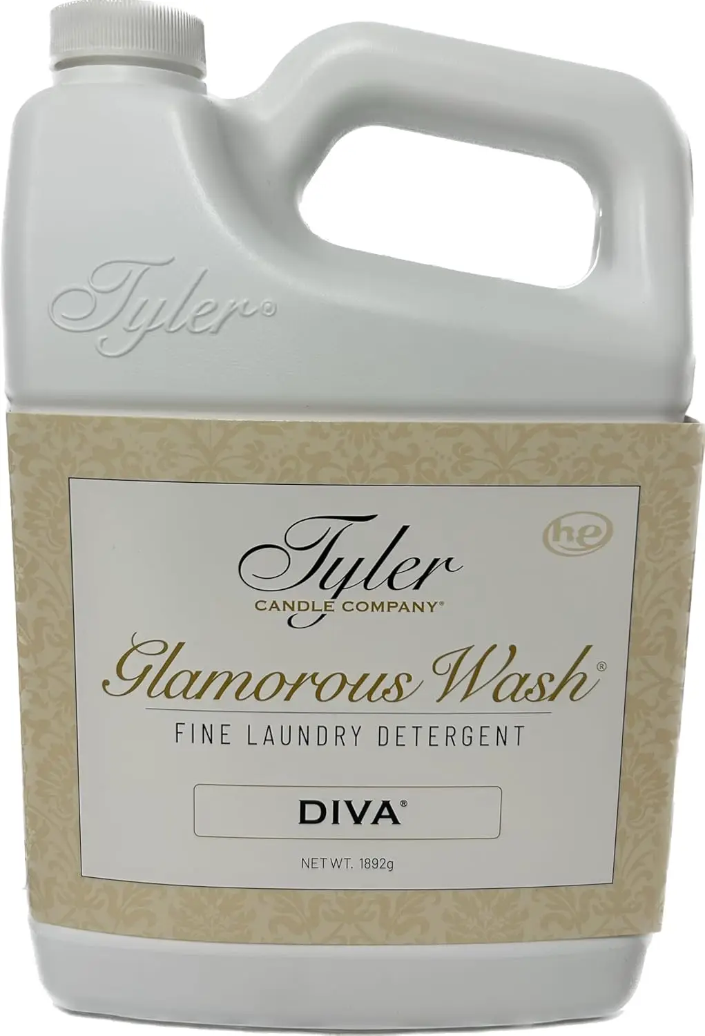 

Glam Wash Liquid Laundry Detergent, Diva Scent, 64 Fl Oz Half Gallon HE Safe for Fresh Clean Clothes