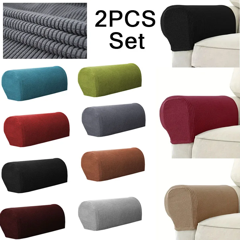 

Modern Jacquard Armrest Covers-2pcs Stretch Polyester & Spandex Slipcover Set,Slipcover-Grip Design,Non-Slip Furniture Protector