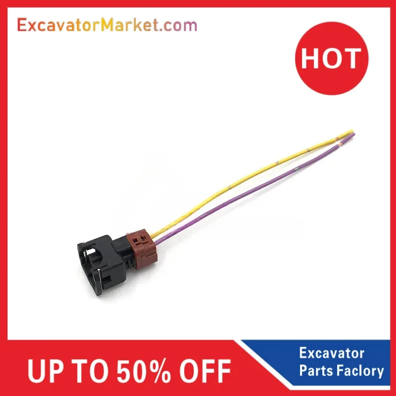 

For R60/80/150/215/225/275-7 Excavator Accessories Water Temperature Sensor Plug Sensor Male/Female Lug