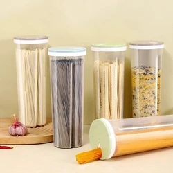 3Pcs Noodles Jars Transparent Box Large Capacity Sealed Jar Kitchen Organizer Moisture-proof Grain Noodles Storage Jar Round Can