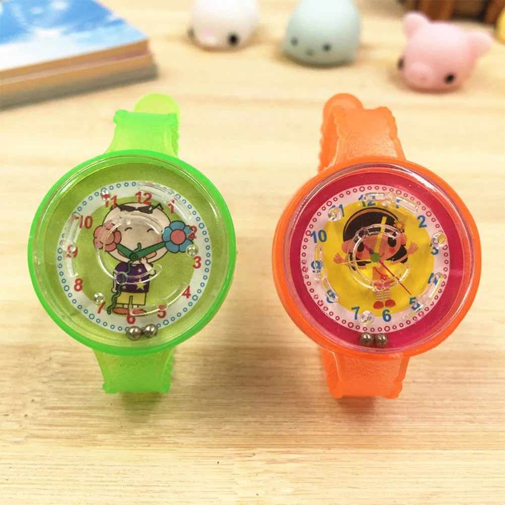 50pcs Children Cartoon Wristbands Maze Watch Puzzle Toys Bracelet Birthday Gift Party Favor (Random Style)