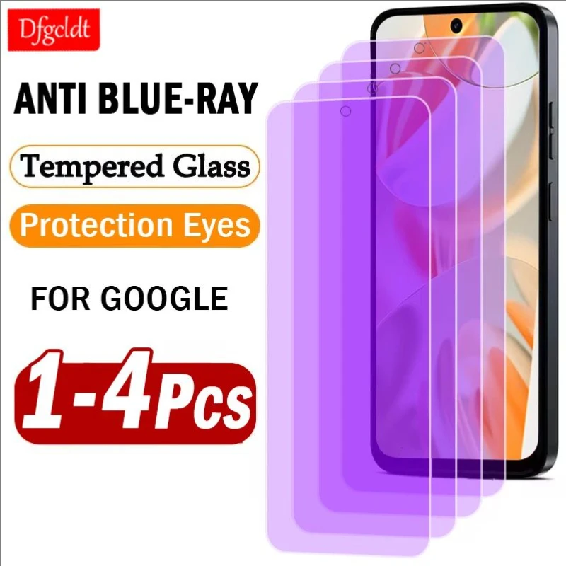 

1-4Piece Anti Blue Light Tempered Glass Screen Protector for Google Pixel 9 Pro XL Protective Film for Google Pixel 8 Pro Glass