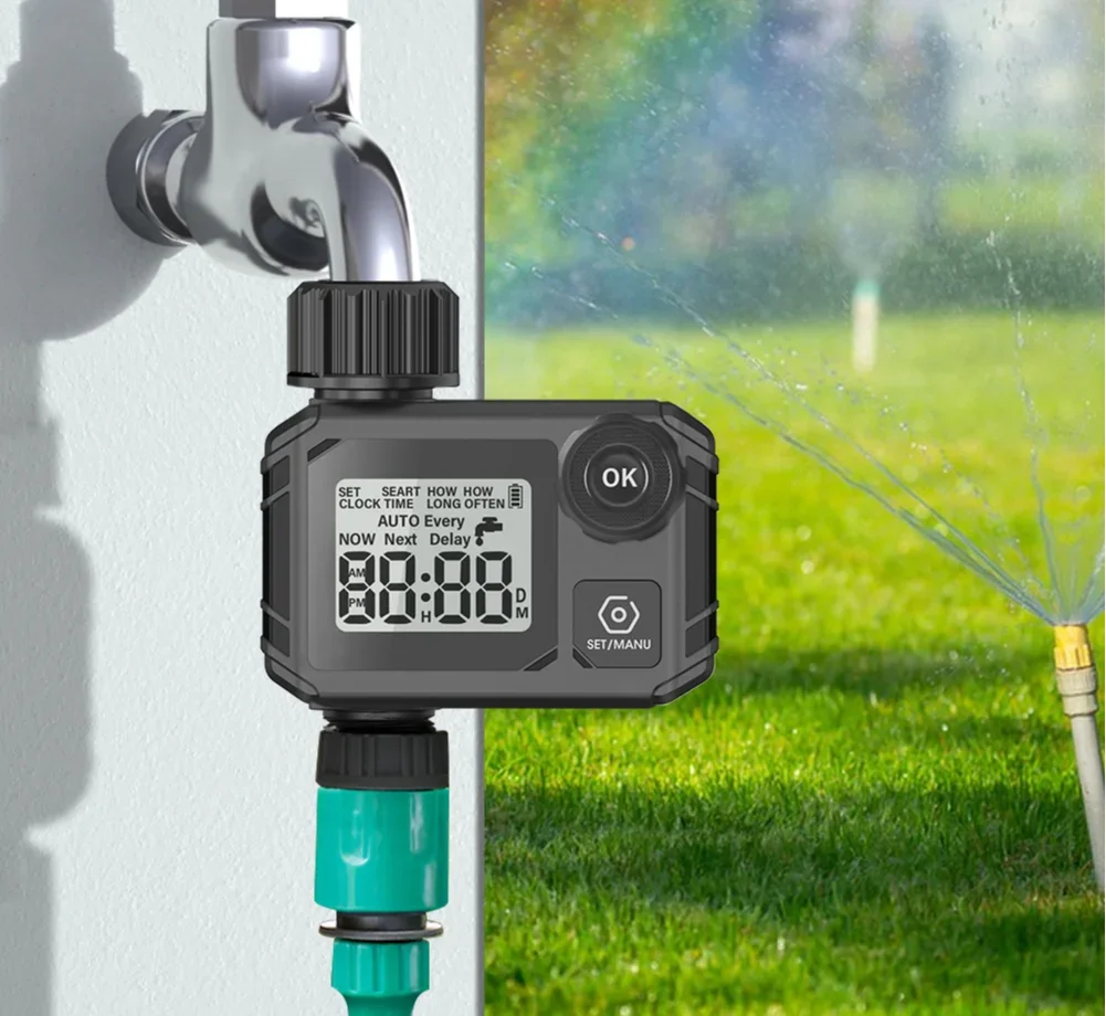 

Irrigation Water Valve Timing Controller Outdoor Lawn Watering/Courtyard Watering Automatic One Outlet Water Timer
