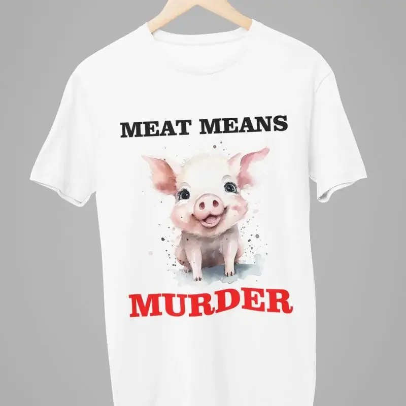 T-shirt Cruauté envers les animaux / Viande signifie meurtre