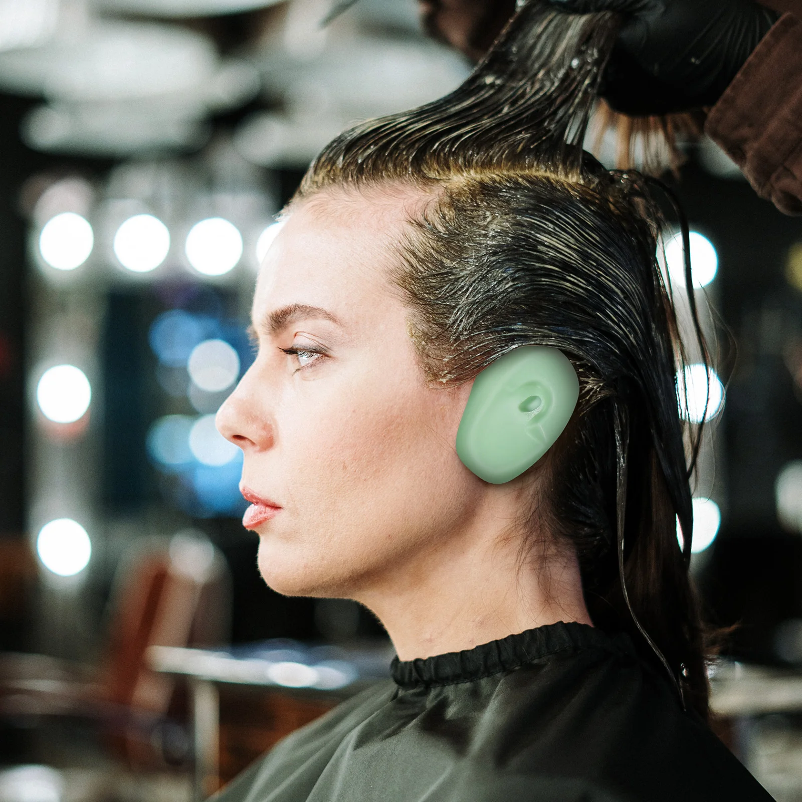 

4 пары силиконовых накладок для окрашивания ушей, мягкие не свежие цвета, защита для окрашивания волос для салона, домашнего ухода за волосами