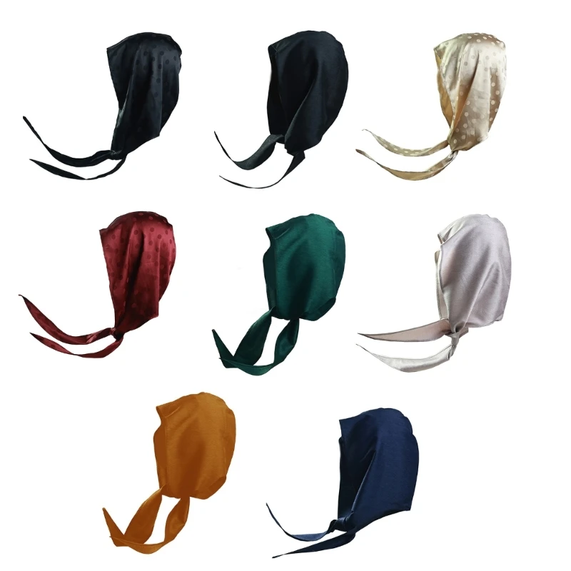 Fashionable Silky Scarf Hat for Female All Age Headscarf Hat for Spring Fall Chemo Headwrap Hat for Hair Loss Daily Use