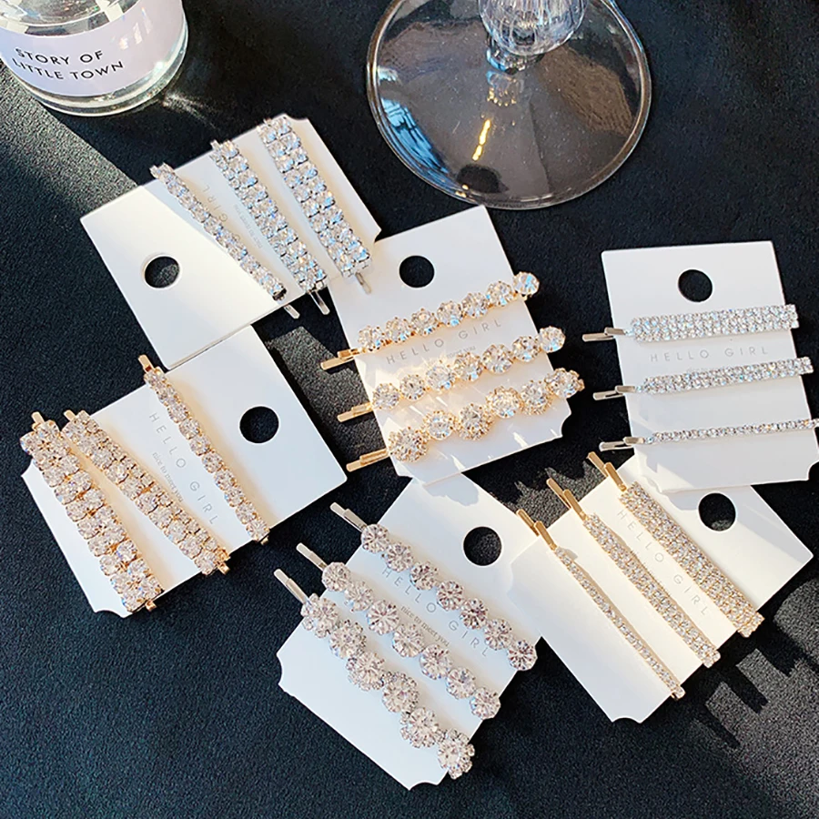 3 adet/takım süper köpüklü taklidi kelime klipleri High-end yan patlama firkete kadınlar için kore tarzı saç aksesuarları