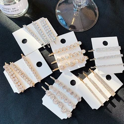 3Pcs/set Super Sparkling Rhinestone Word Clips High-end Side Bangs Hairpin for Women Korean Style Hair Accessories