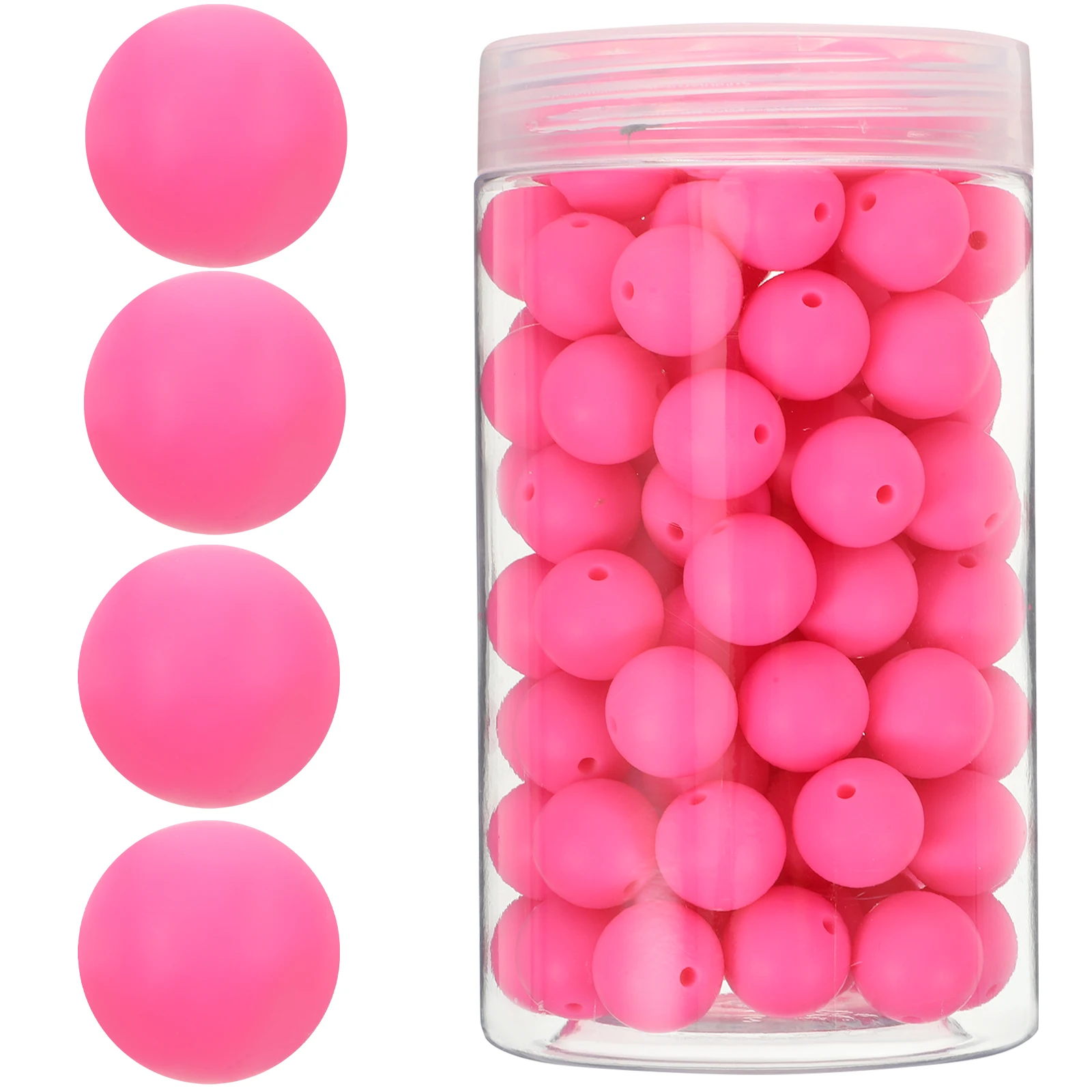 

105 Pcs Silicone Beads Valentine's Day Shaped Bracelet for Making Kit Key Chain