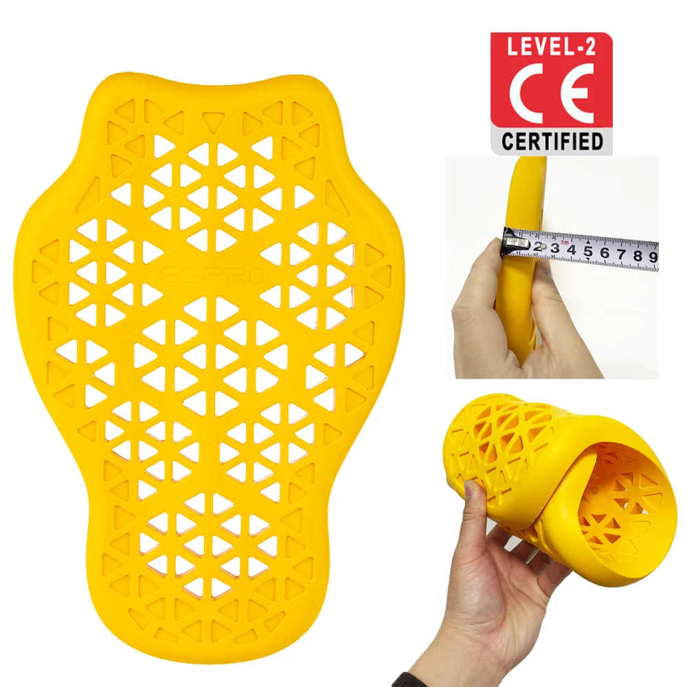 CE Level 2 Certified Motorcycle Shoulder Elbow Back Protection Pad Racing Safety Insert Armor Back Protector Pad Moto Equipment