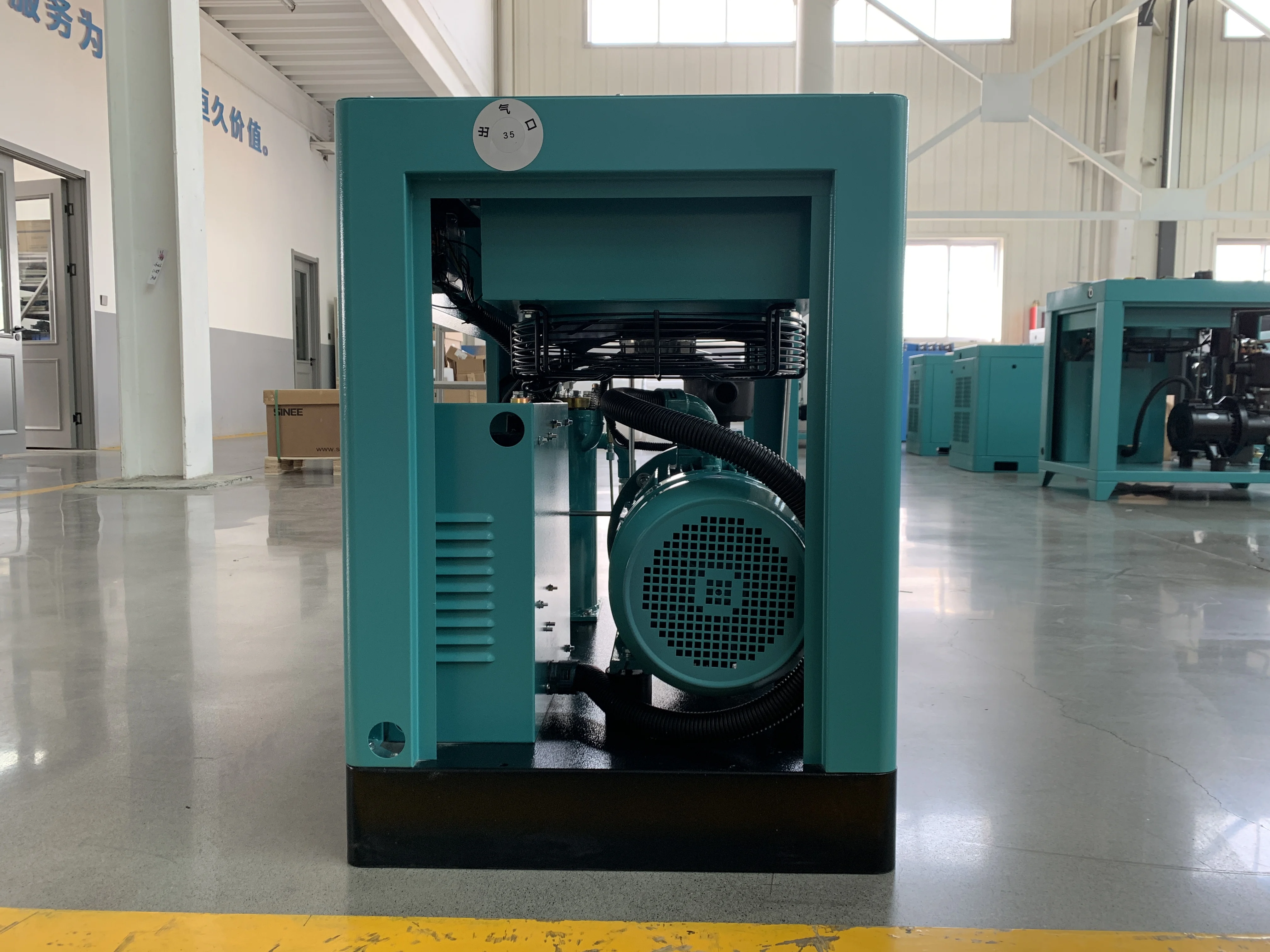 Single Stage Permanent Magnet VSD Screw Air Compressor 7.5KW 10HP 8Bar 10Bar Energy Saving Industrial Air Compressor