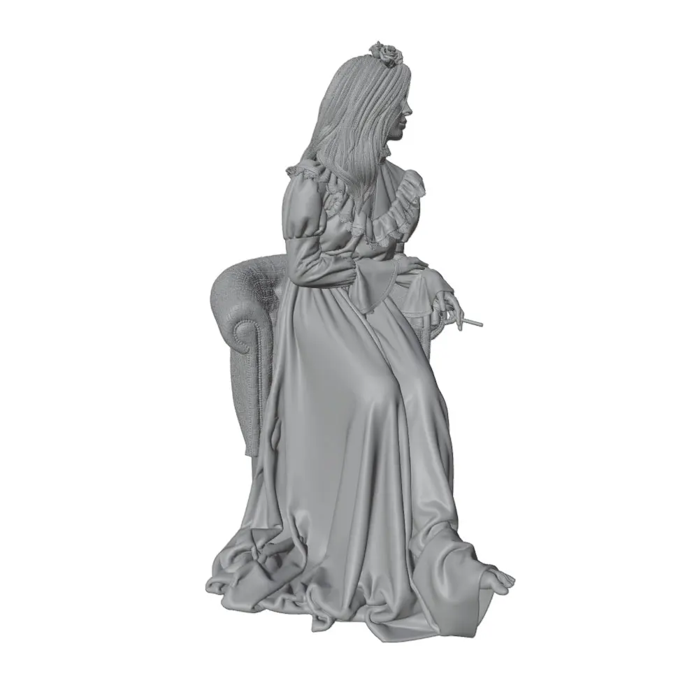 Figura 3D DIY de resina para gatos y perros, modelo gris sin pintar - imagen 2