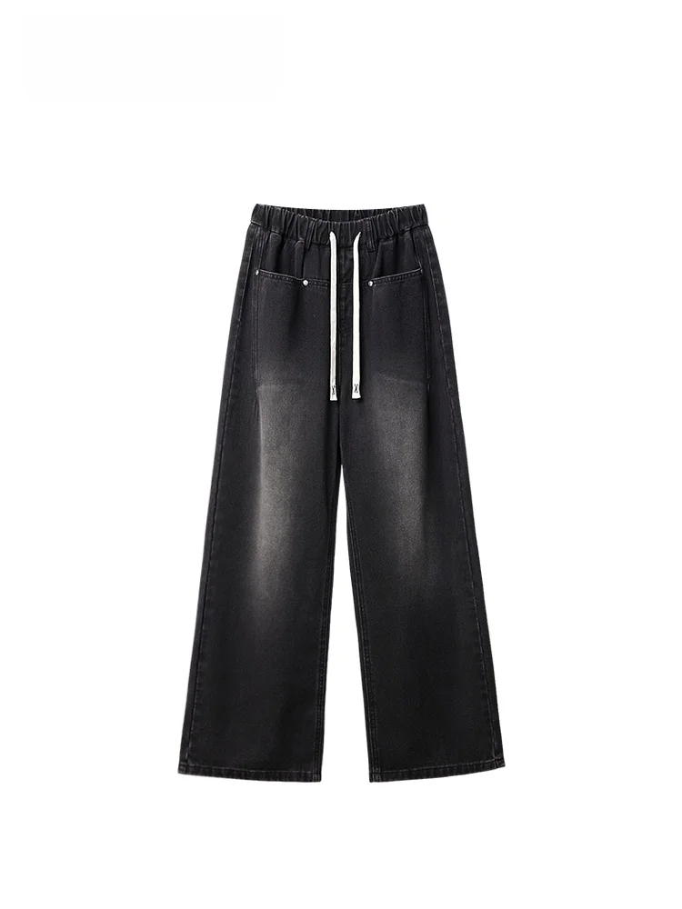 

High Waist Straight Leg Jeans Women's plus Size Casual Versatile Spring New Sle Slimming Cotton Denim Pants for plus Size L...