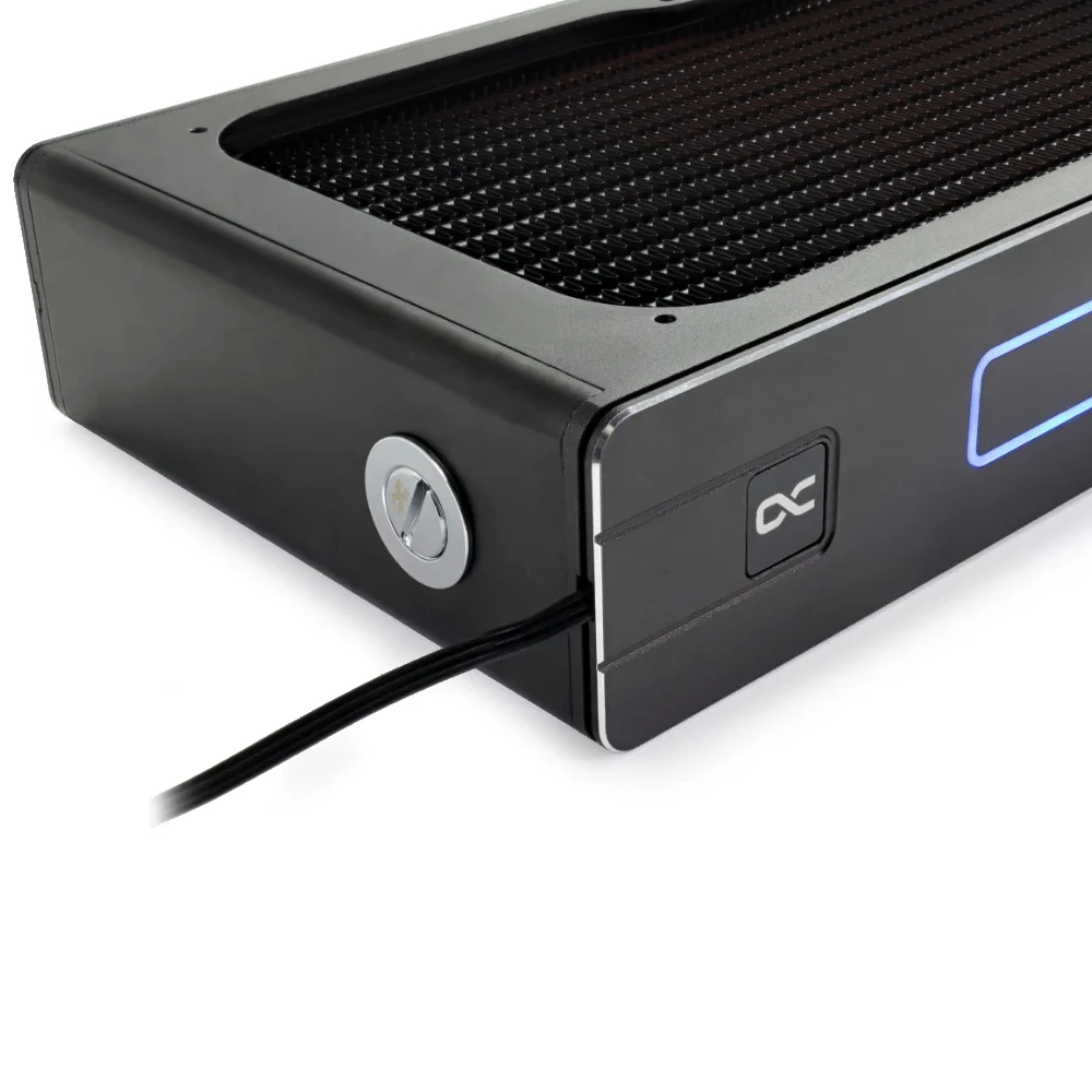 Alphacool Core XT45 Full Copper 5V aRGB LED 240mm Radiator,Black,Water Cooling Radiator Computer Cooler Master