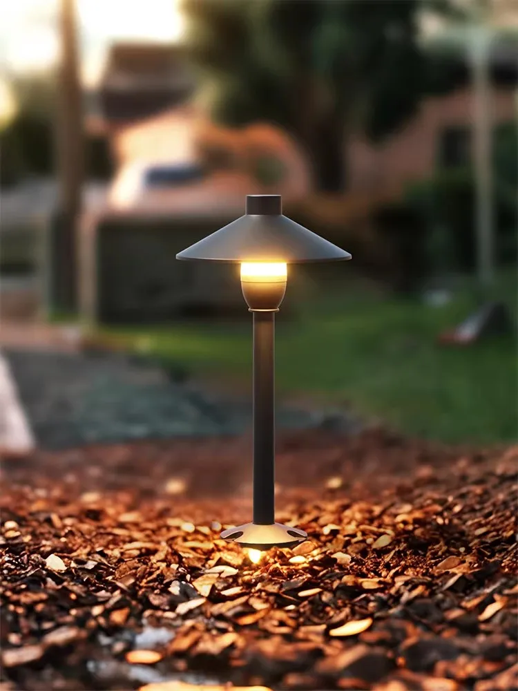 Lawn light outdoor waterproof mushroom light courtyard ground light outdoor led powered 24v low voltage garden ground plug lands