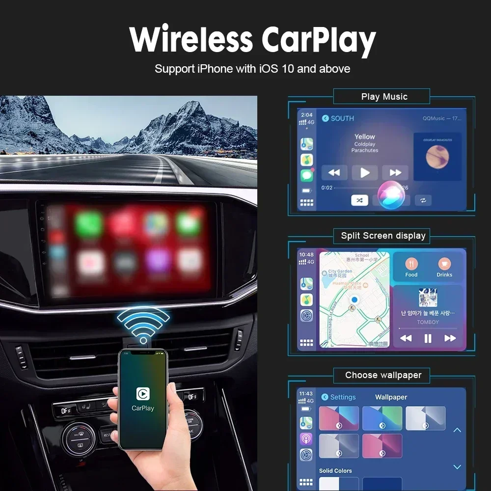 Carlinkit Draadloze Carplay Adapter Draadloze Android Auto Dongle Voor Wijzigen Android Screen Auto Ariplay Smart Link Ios 15