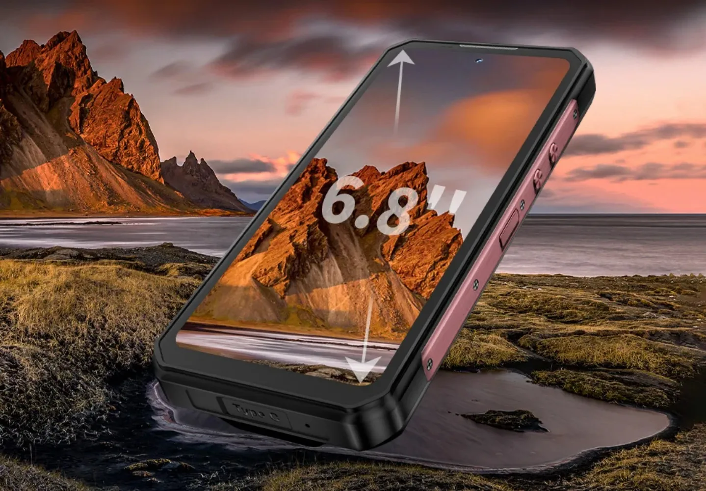 OUKITEL WP56 36GB(12+24)+512GB 5G 16000mAh 45W Schnellladung 6,8“ FHD 120Hz 128dB Lautsprecher 108MP Android 15 Mobiltelefon – Detail 10
