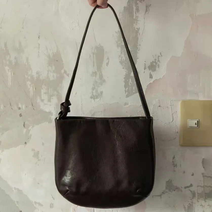 

Genuine leather small square bag underarm 2025 new niche design top layer cowhide shoulder bag fashionable women's crossbody bag