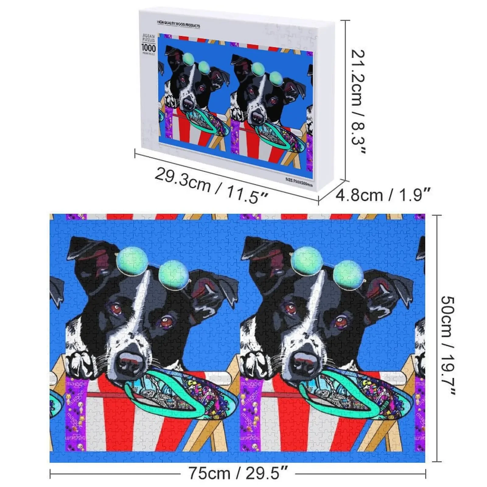 Puppy Love Jigsaw Puzzle doganale con foto Decorazioni in legno Dipinti Animali in legno Woodens per adulti Puzzle