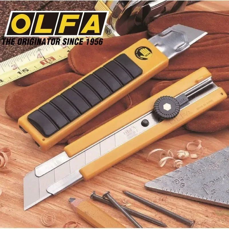 

OLFA Japan imported 25mm heavy duty cutting knife, anti-skid tool rubber pad saw blade H-1/HSW-1 Replacement blade: HB: 5B HBB-5B HSWB-1/1B