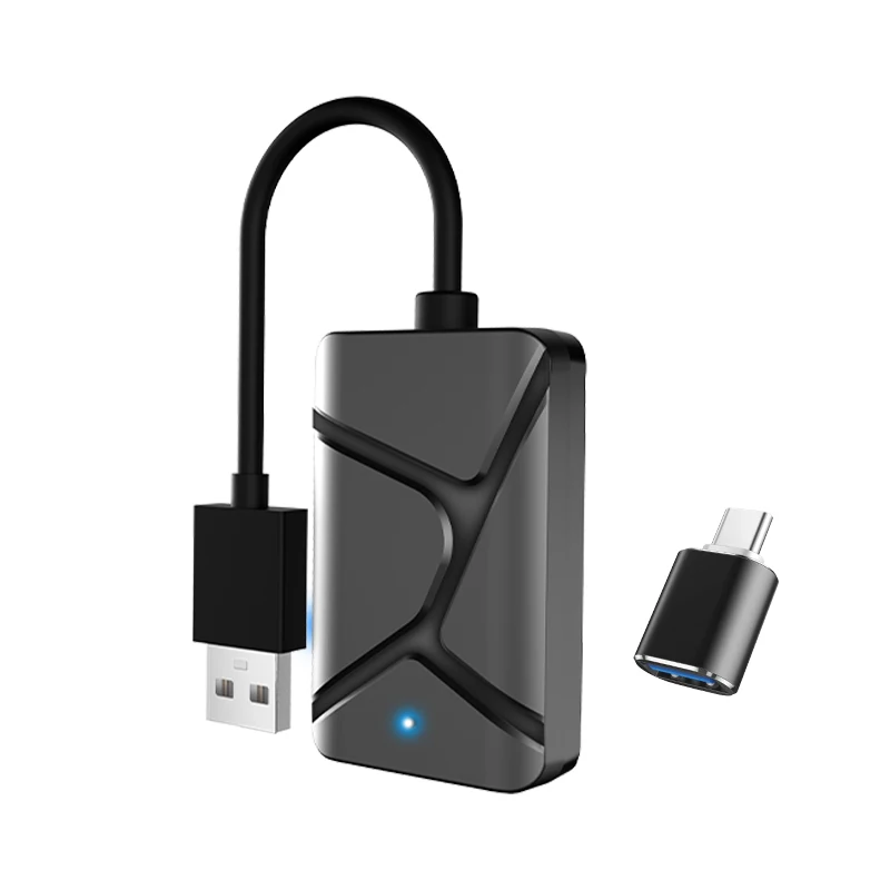 iHeylinkit 2 in1 CarPlay Wireless Adapter CarPlay Mini Box Android Auto Dongle For Benz Audi Mazda Kia Toyota VW OEM Car Radio