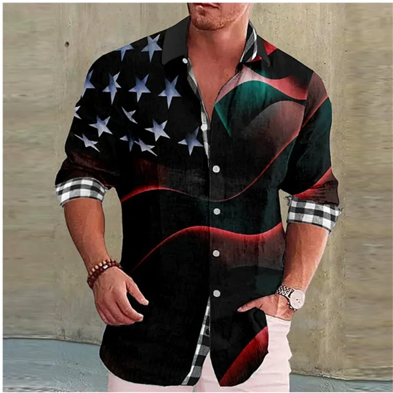 

2023 New Designer Design Casual Coat Shirt Soft Comfortable Silky Men's Tops Geometric Rhombus Red Blue Men's Tops Shirts