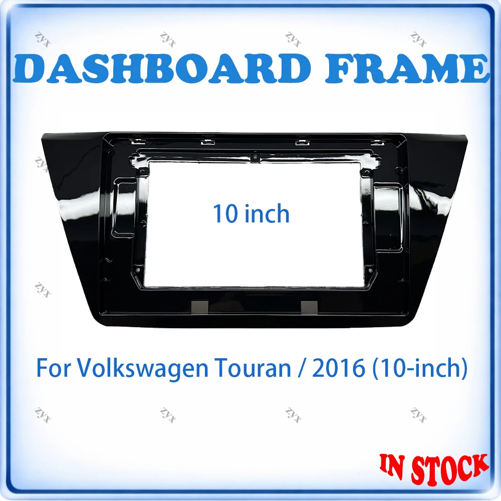 

Car Radio Fascia Frame For VW Touran 2016 10 inch Stereo Panel Canbus Wiring Harness